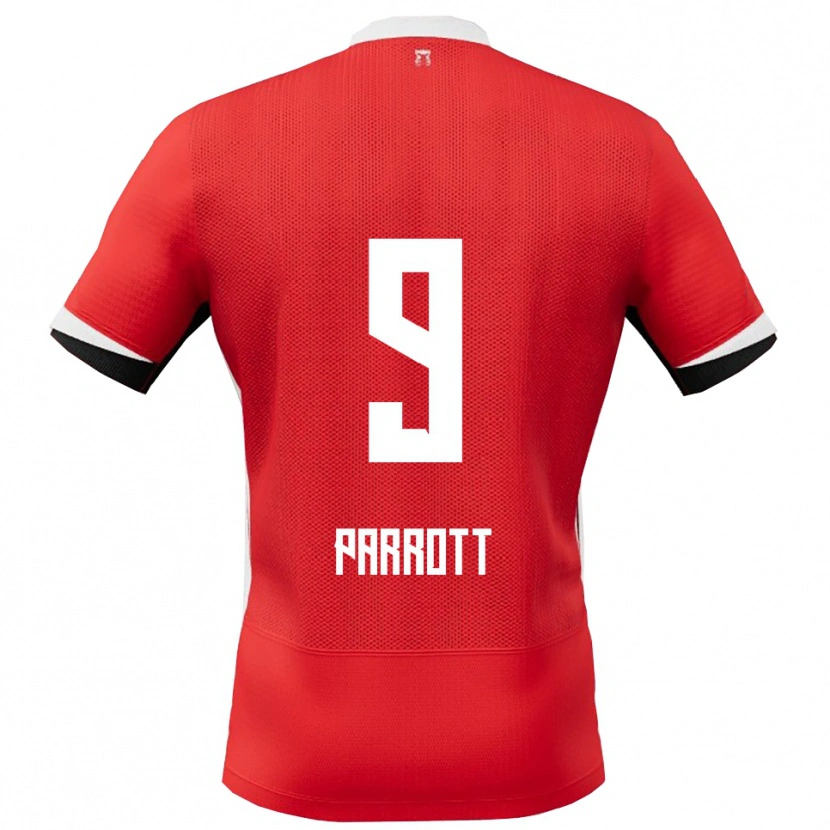 Danxen Niño Camiseta Troy Parrott #9 Rojo Blanco 1ª Equipación 2025/26 La Camisa México