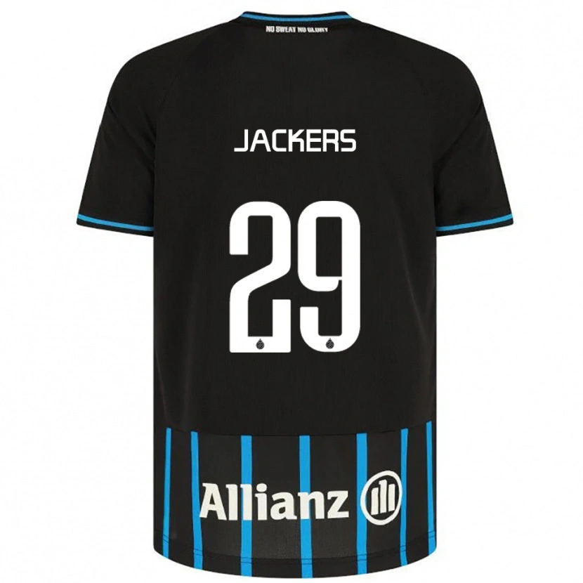 Danxen Niño Camiseta Nordin Jackers #29 Negro Azul 1ª Equipación 2025/26 La Camisa México