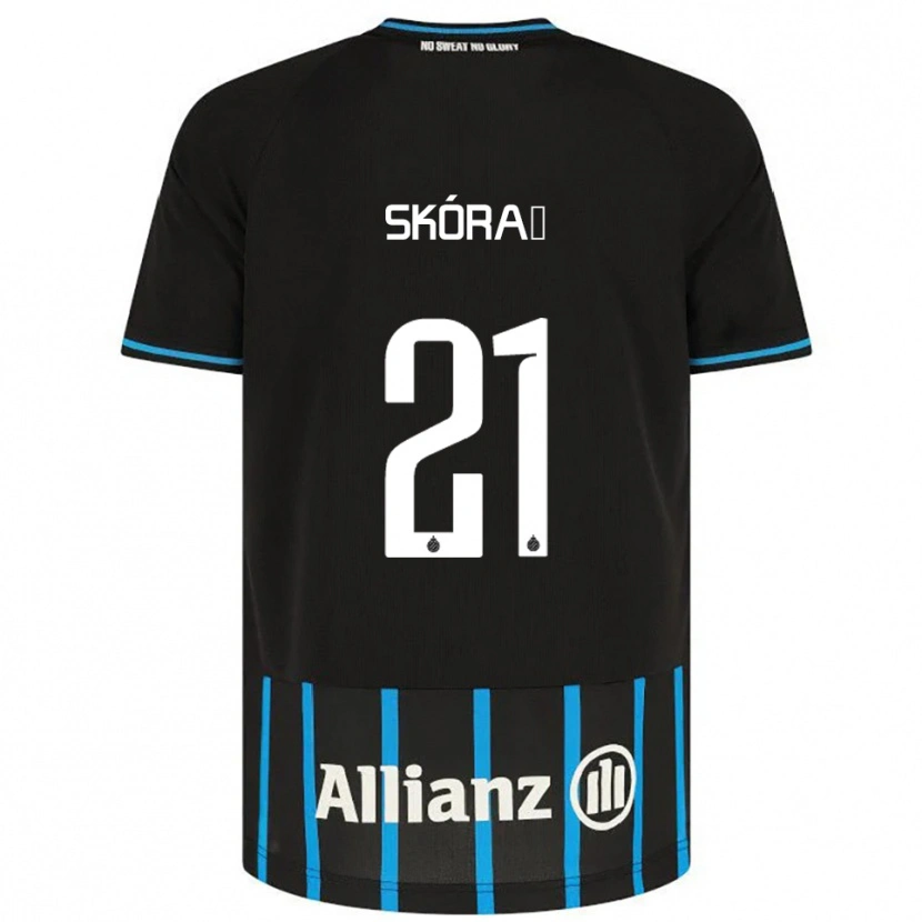 Danxen Niño Camiseta Michal Skoras #21 Negro Azul 1ª Equipación 2025/26 La Camisa México