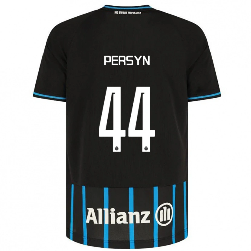 Danxen Niño Camiseta Noor Persyn #44 Negro Azul 1ª Equipación 2025/26 La Camisa México
