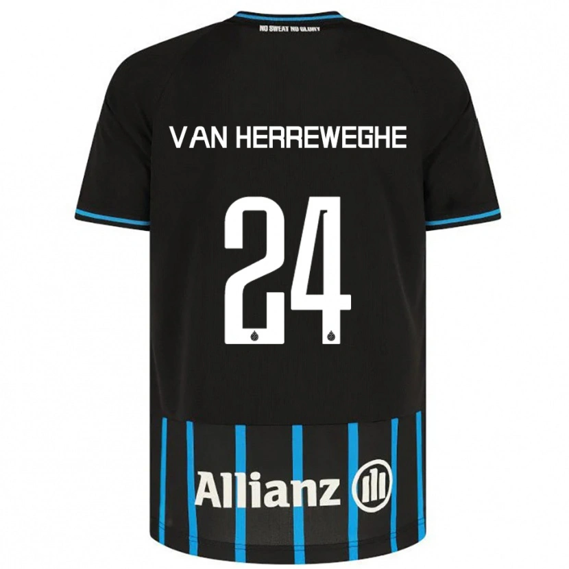 Danxen Niño Camiseta Febe Van Herreweghe #24 Negro Azul 1ª Equipación 2025/26 La Camisa México