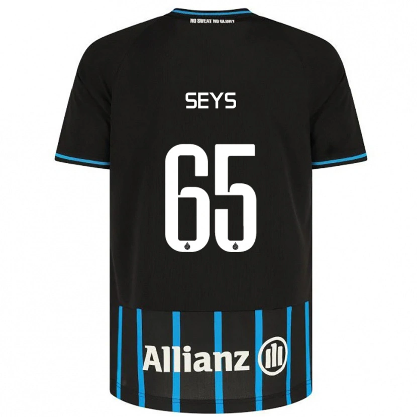 Danxen Niño Camiseta Joaquin Seys #65 Negro Azul 1ª Equipación 2025/26 La Camisa México