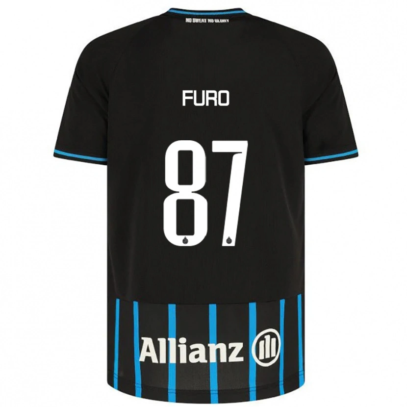 Danxen Niño Camiseta Kaye Furo #87 Negro Azul 1ª Equipación 2025/26 La Camisa México