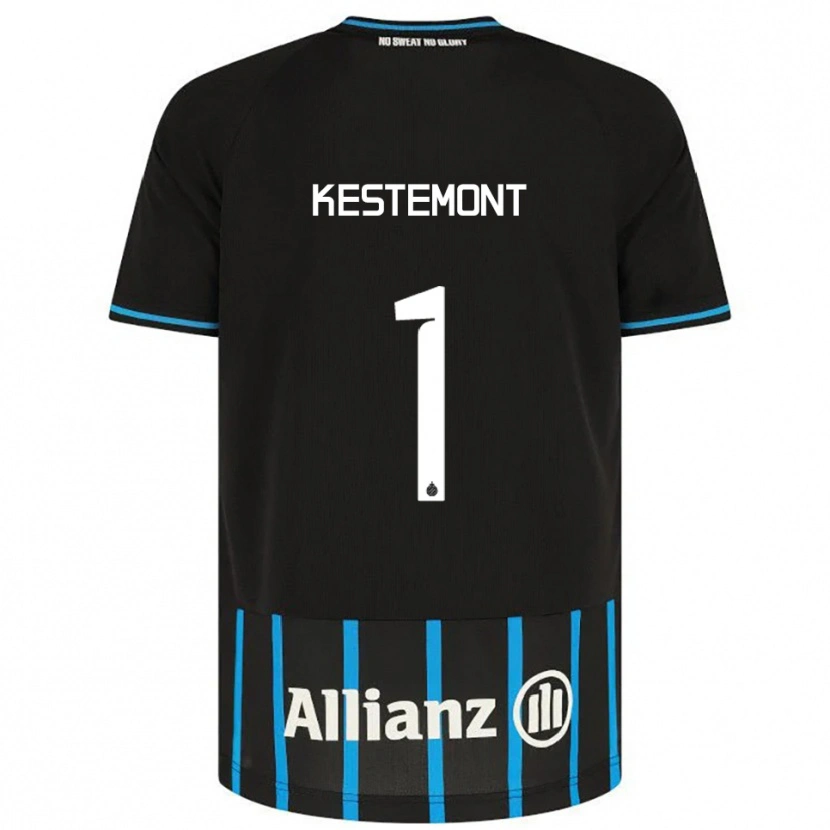 Danxen Niño Camiseta Thibeau Kestemont #1 Negro Azul 1ª Equipación 2025/26 La Camisa México