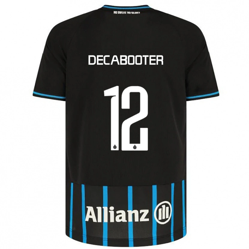 Danxen Niño Camiseta Marith Decabooter #12 Negro Azul 1ª Equipación 2025/26 La Camisa México