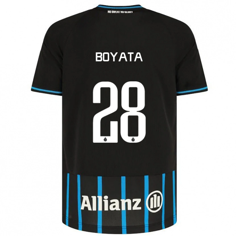 Danxen Niño Camiseta Dedryck Boyata #28 Negro Azul 1ª Equipación 2025/26 La Camisa México