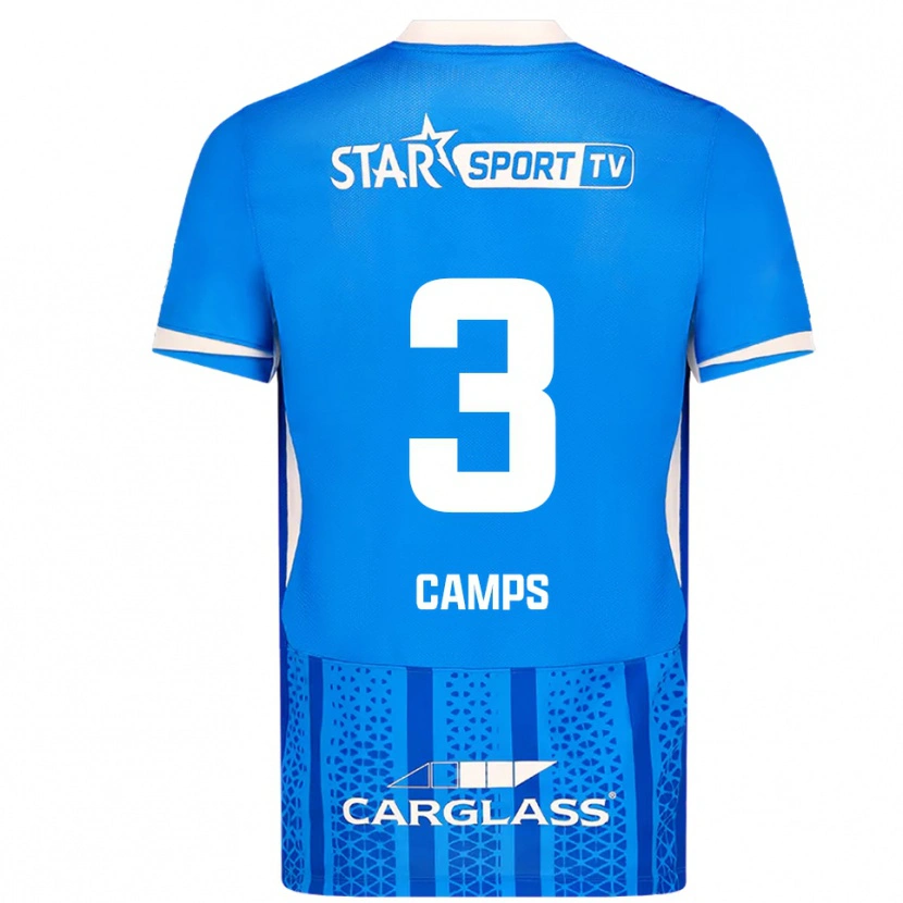 Danxen Niño Camiseta Romy Camps #3 Azul Blanco 1ª Equipación 2025/26 La Camisa México
