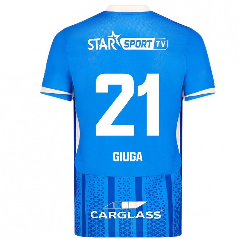 Danxen Niño Camiseta Anissa Giuga #21 Azul Blanco 1ª Equipación 2025/26 La Camisa México
