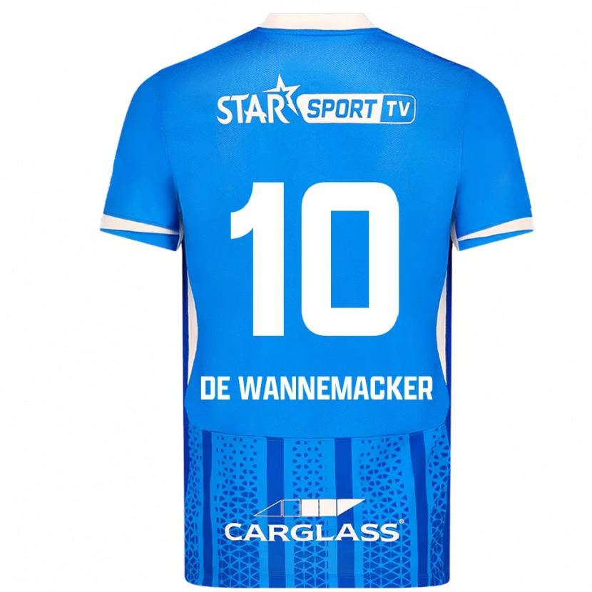 Danxen Niño Camiseta August De Wannemacker #10 Azul Blanco 1ª Equipación 2025/26 La Camisa México