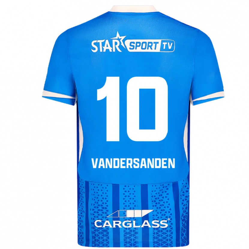 Danxen Niño Camiseta Sien Vandersanden #10 Azul Blanco 1ª Equipación 2025/26 La Camisa México