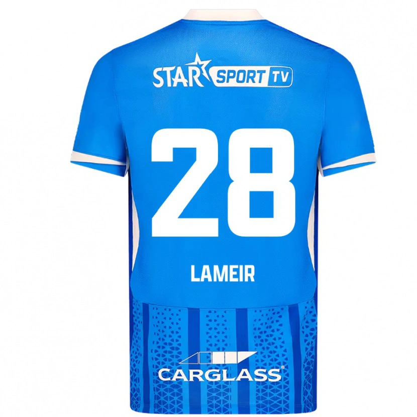 Danxen Niño Camiseta Tess Lameir #28 Azul Blanco 1ª Equipación 2025/26 La Camisa México