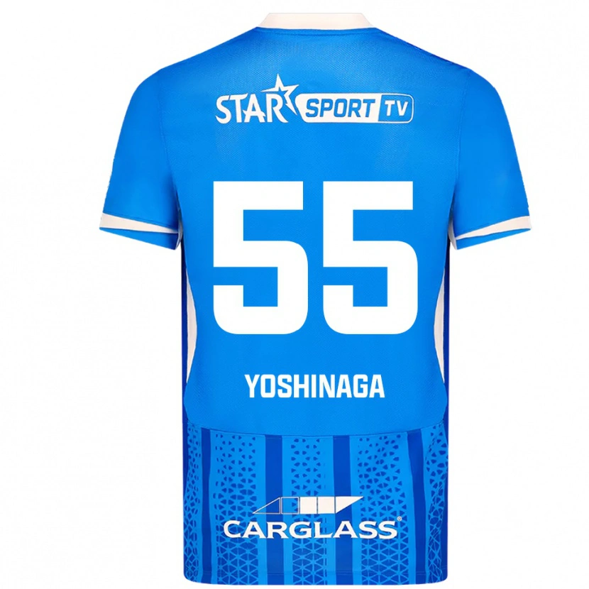 Danxen Niño Camiseta Yumeki Yoshinaga #55 Azul Blanco 1ª Equipación 2025/26 La Camisa México