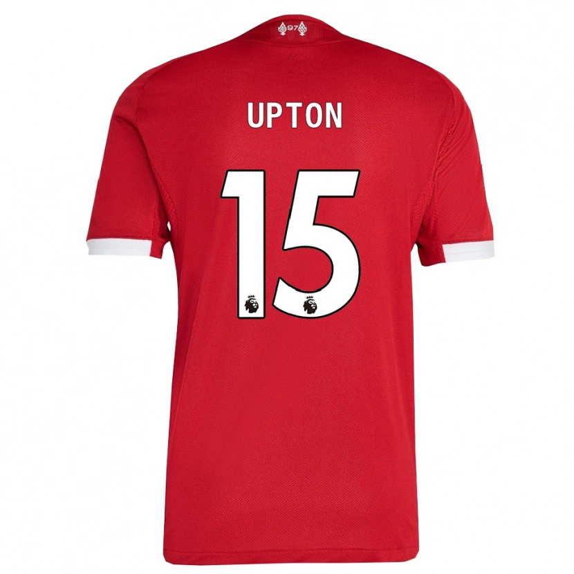Danxen Niño Camiseta Joe Upton #15 Rojo Blanco 1ª Equipación 2025/26 La Camisa México