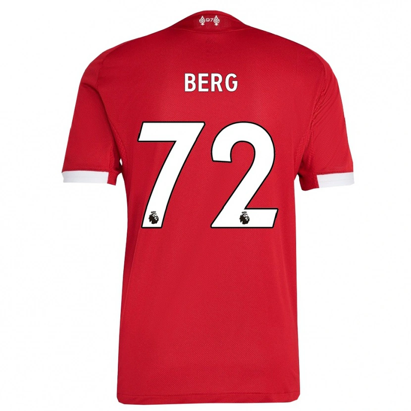 Danxen Niño Camiseta Sepp Van Den Berg #72 Rojo Blanco 1ª Equipación 2025/26 La Camisa México