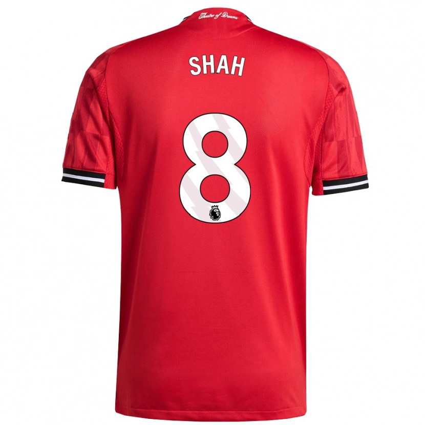 Danxen Niño Camiseta Jariyah Shah #8 Rojo Negro Blanco 1ª Equipación 2025/26 La Camisa México