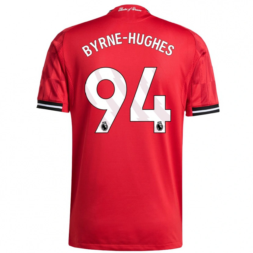 Danxen Niño Camiseta Cameron Byrne-Hughes #94 Rojo Negro Blanco 1ª Equipación 2025/26 La Camisa México