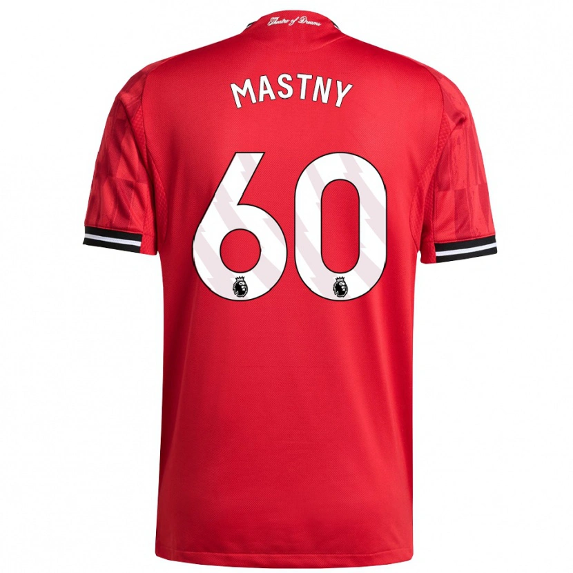 Danxen Niño Camiseta Ondrej Mastny #60 Rojo Negro Blanco 1ª Equipación 2025/26 La Camisa México