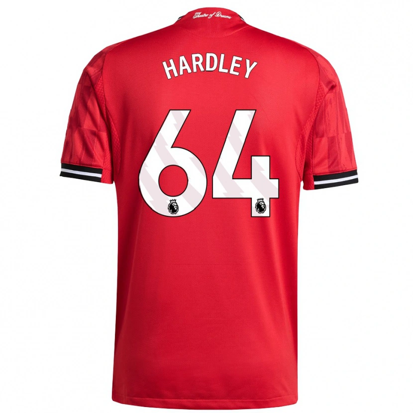 Danxen Niño Camiseta Bjorn Hardley #64 Rojo Negro Blanco 1ª Equipación 2025/26 La Camisa México