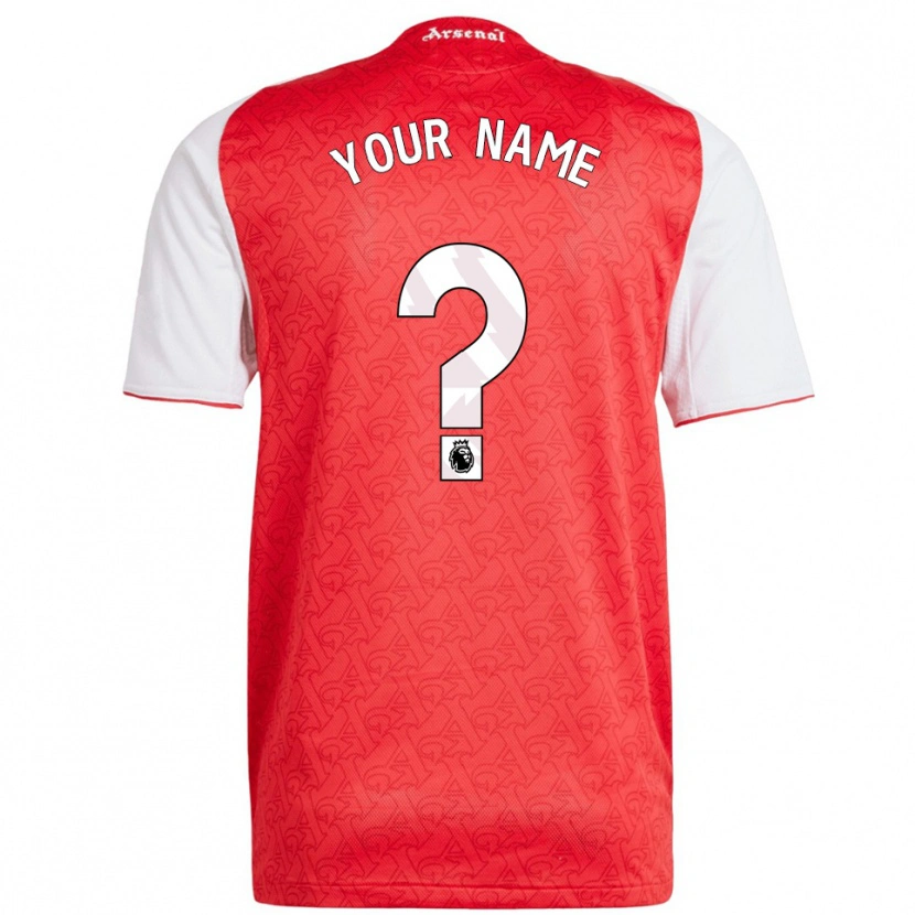 Danxen Niño Camiseta Su Nombre #0 Rojo Blanco 1ª Equipación 2025/26 La Camisa México