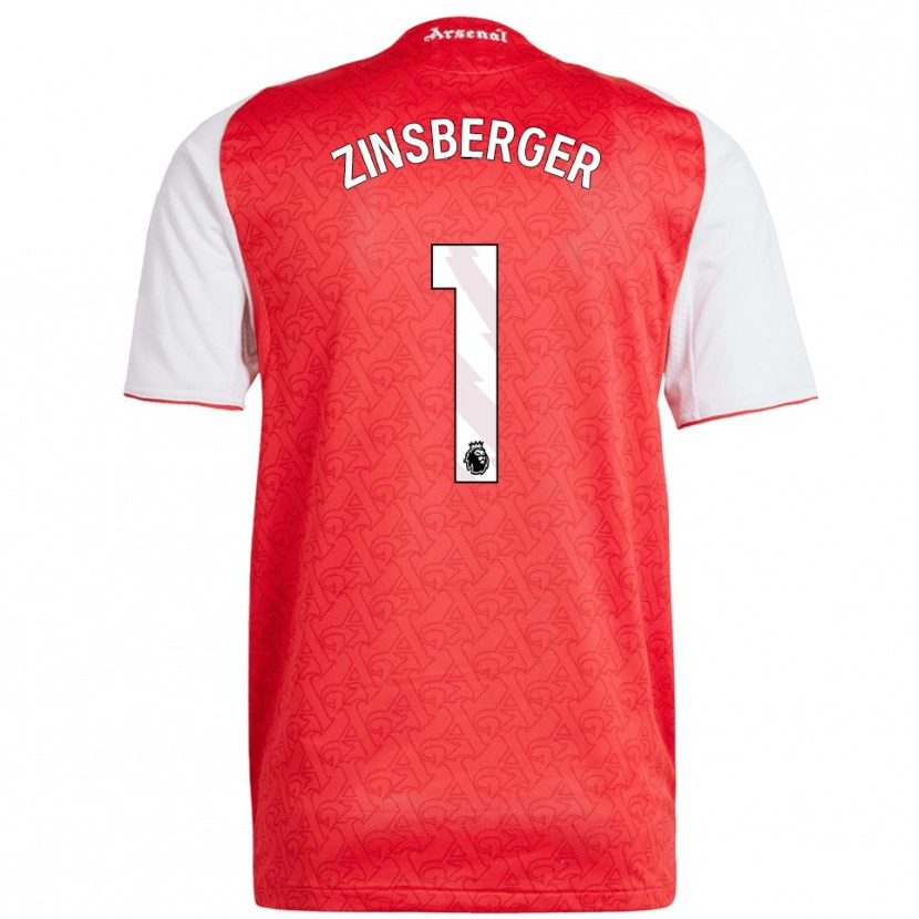Danxen Niño Camiseta Manuela Zinsberger #1 Rojo Blanco 1ª Equipación 2025/26 La Camisa México
