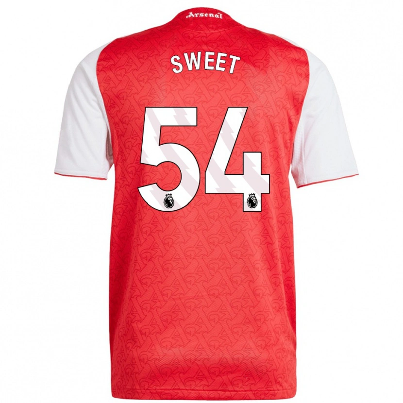 Danxen Niño Camiseta William Sweet #54 Rojo Blanco 1ª Equipación 2025/26 La Camisa México