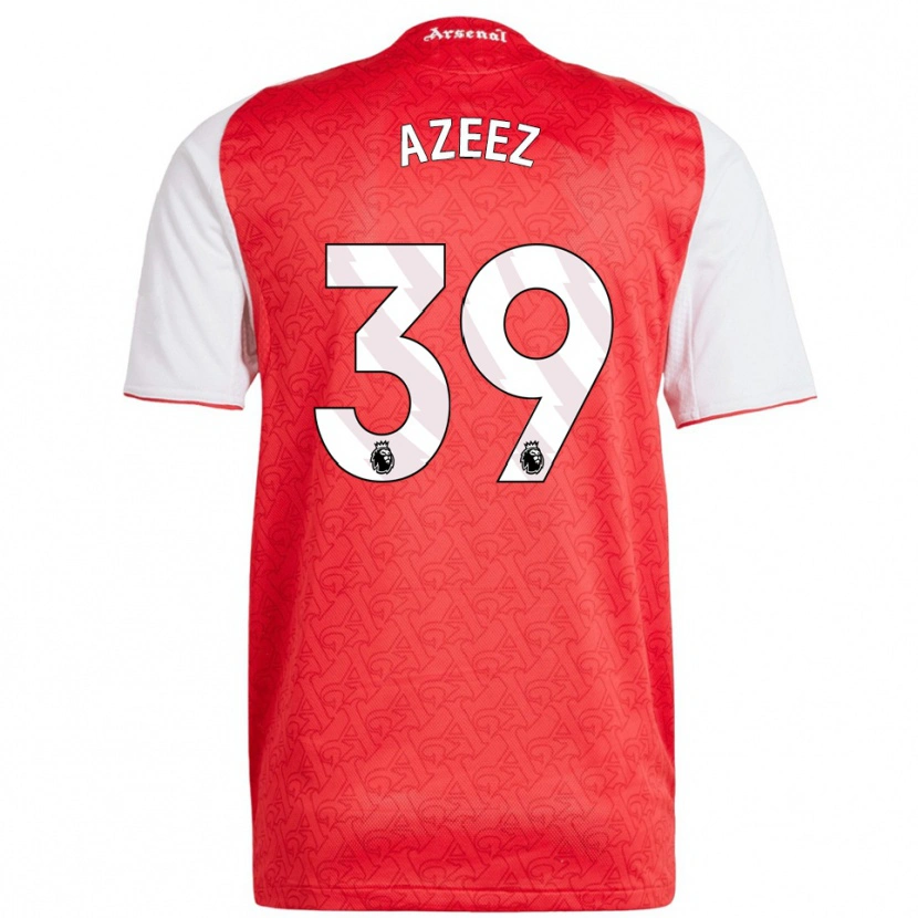 Danxen Niño Camiseta Miguel Azeez #39 Rojo Blanco 1ª Equipación 2025/26 La Camisa México