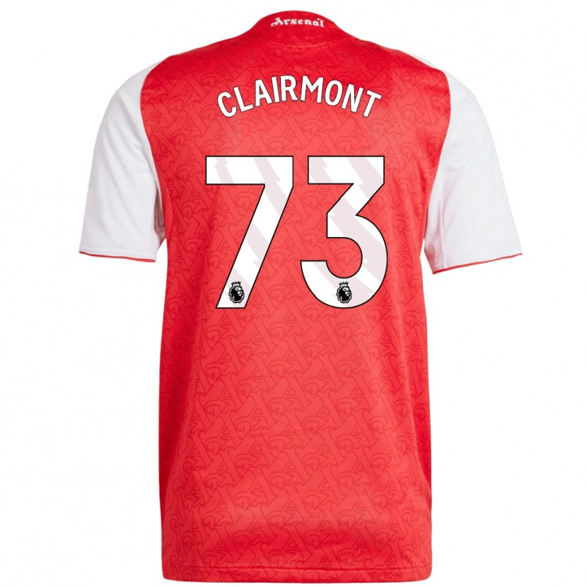 Danxen Niño Camiseta Reece Clairmont #73 Rojo Blanco 1ª Equipación 2025/26 La Camisa México