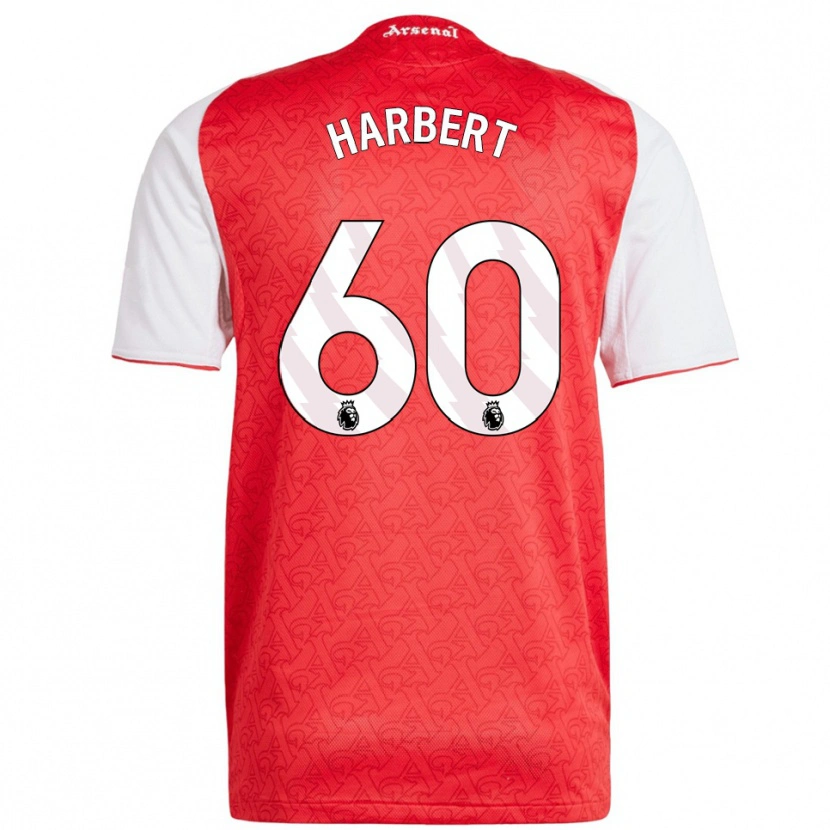 Danxen Niño Camiseta Laila Harbert #60 Rojo Blanco 1ª Equipación 2025/26 La Camisa México