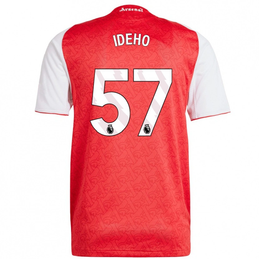 Danxen Niño Camiseta Joel Ideho #57 Rojo Blanco 1ª Equipación 2025/26 La Camisa México