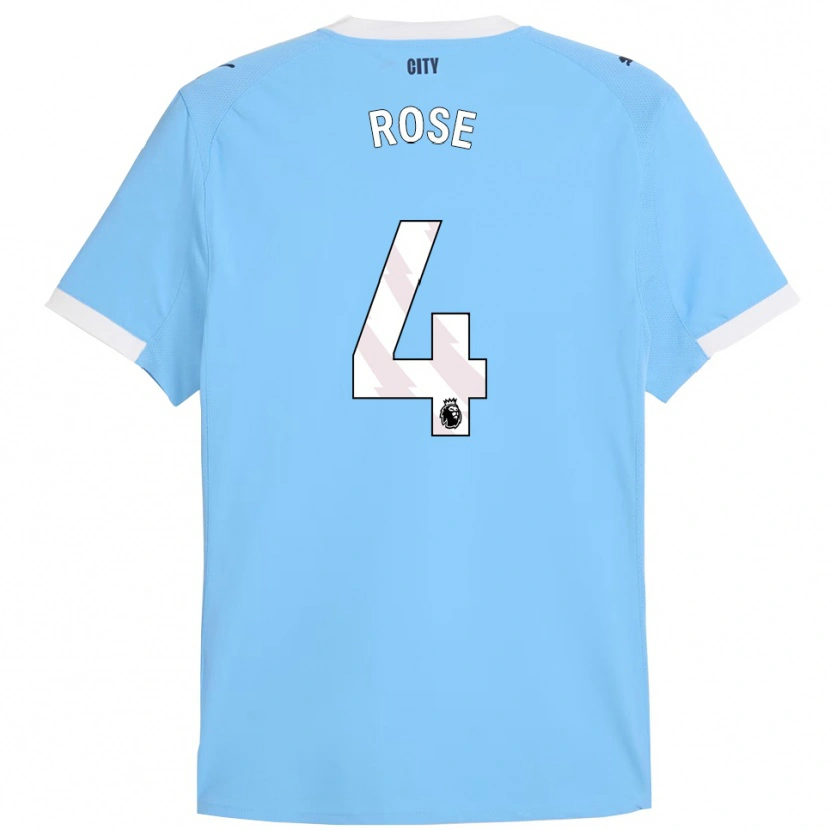 Danxen Niño Camiseta Jade Rose #4 Celeste Blanco 1ª Equipación 2025/26 La Camisa México