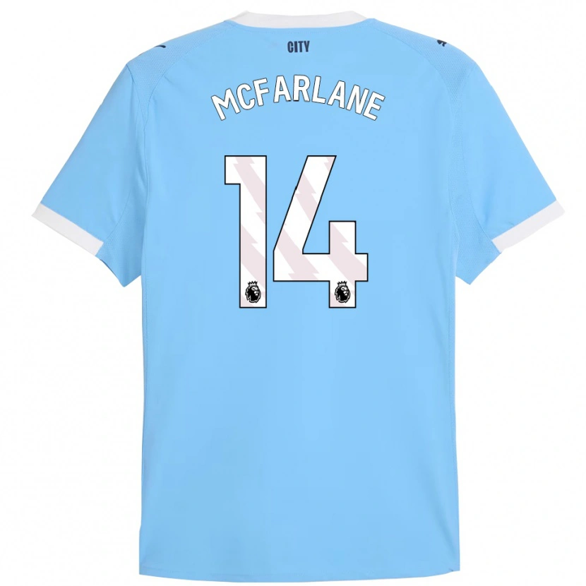 Danxen Niño Camiseta Christian Mcfarlane #14 Celeste Blanco 1ª Equipación 2025/26 La Camisa México