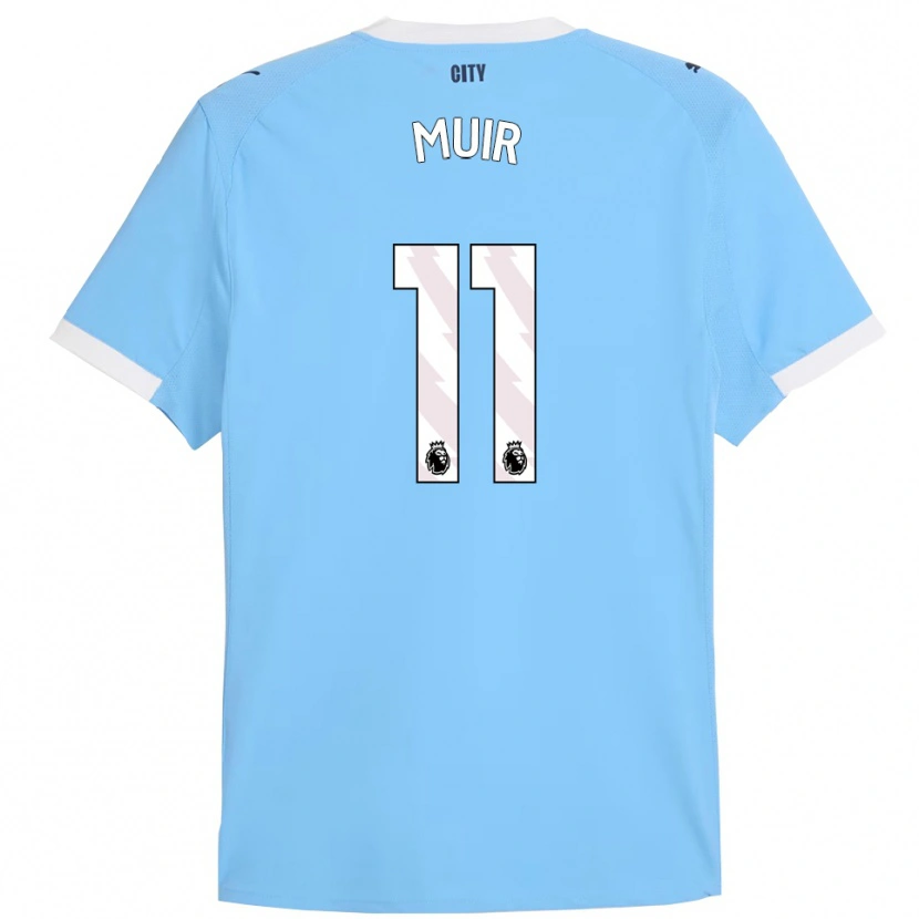 Danxen Niño Camiseta Ashton Muir #11 Celeste Blanco 1ª Equipación 2025/26 La Camisa México