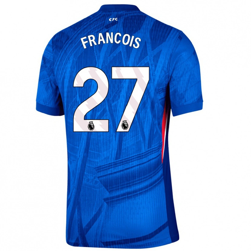 Danxen Niño Camiseta Oriane Jean-François #27 Azul Blanco 1ª Equipación 2025/26 La Camisa México