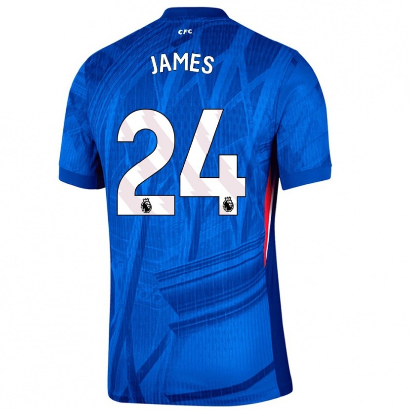 Danxen Niño Camiseta Reece James #24 Azul Blanco 1ª Equipación 2025/26 La Camisa México