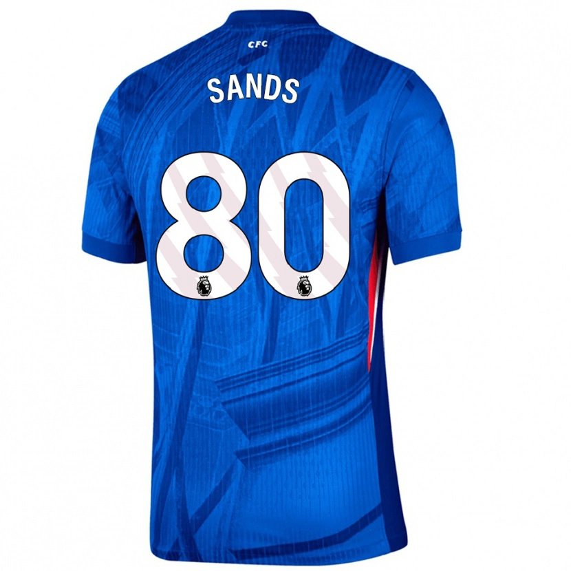 Danxen Niño Camiseta Hudson Sands #80 Azul Blanco 1ª Equipación 2025/26 La Camisa México