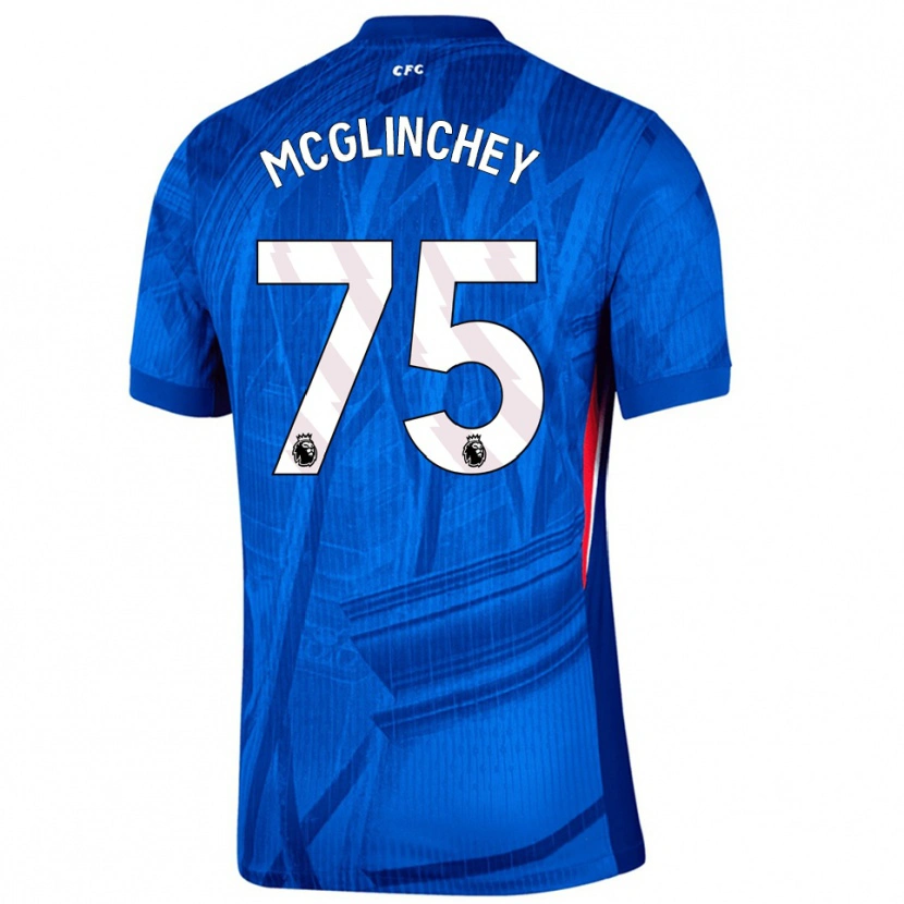 Danxen Niño Camiseta Harry Mcglinchey #75 Azul Blanco 1ª Equipación 2025/26 La Camisa México