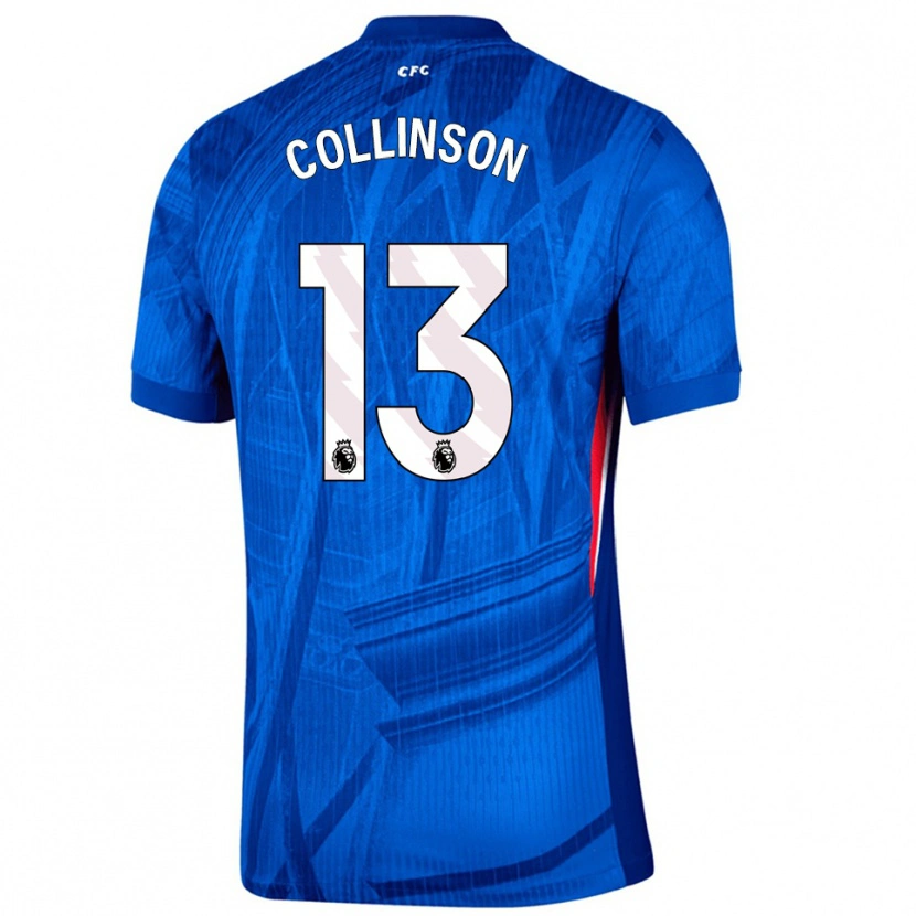 Danxen Niño Camiseta Isaac Collinson #13 Azul Blanco 1ª Equipación 2025/26 La Camisa México