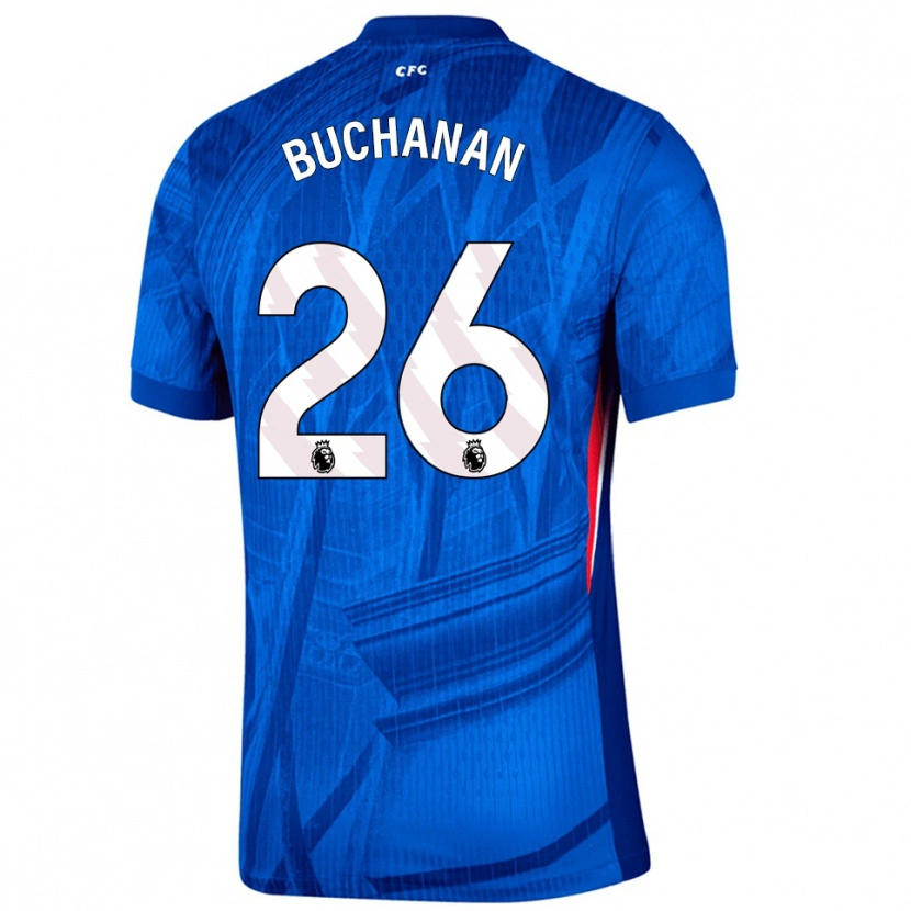 Danxen Niño Camiseta Kadeisha Buchanan #26 Azul Blanco 1ª Equipación 2025/26 La Camisa México