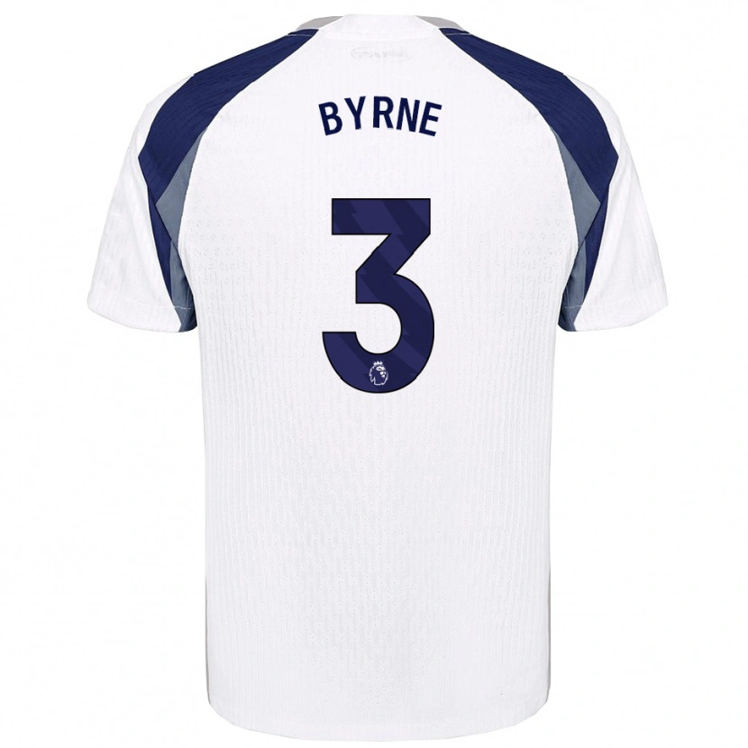 Danxen Niño Camiseta Harry Byrne #3 Blanco Marino 1ª Equipación 2025/26 La Camisa México