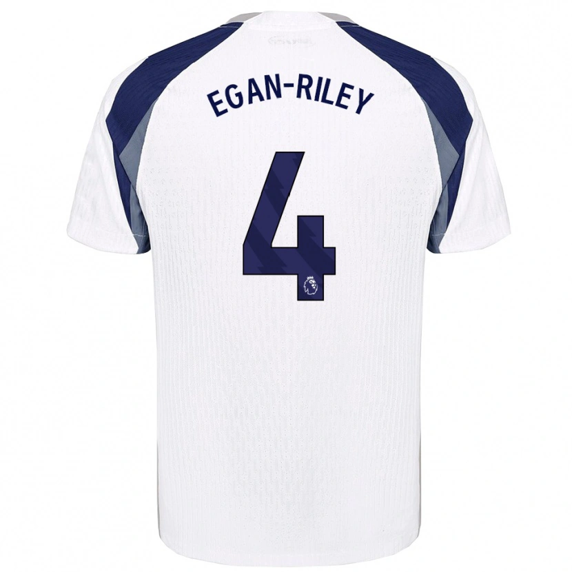 Danxen Niño Camiseta Roman Egan-Riley #4 Blanco Marino 1ª Equipación 2025/26 La Camisa México
