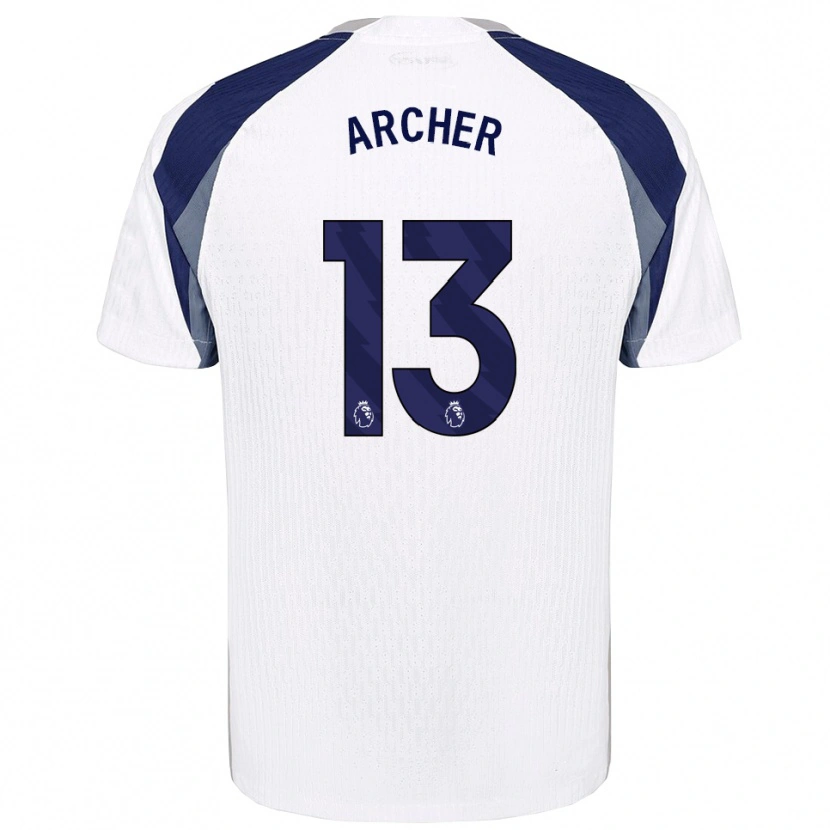 Danxen Niño Camiseta Samual Archer #13 Blanco Marino 1ª Equipación 2025/26 La Camisa México