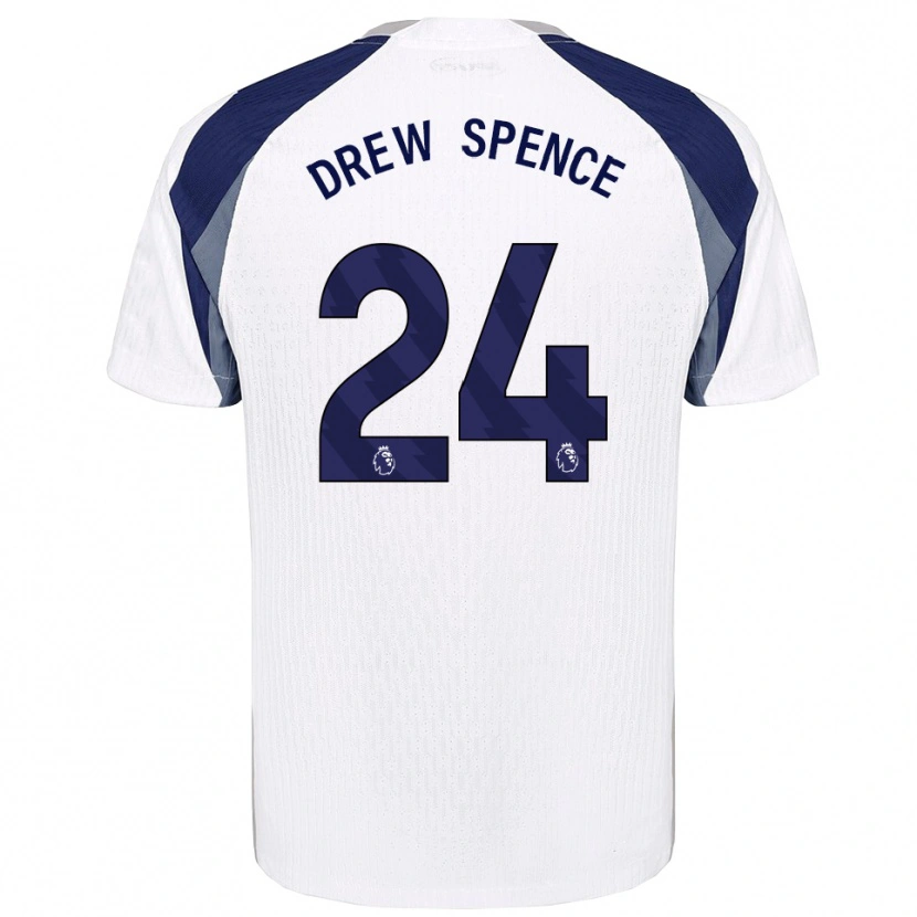 Danxen Niño Camiseta Drew Spence #24 Blanco Marino 1ª Equipación 2025/26 La Camisa México