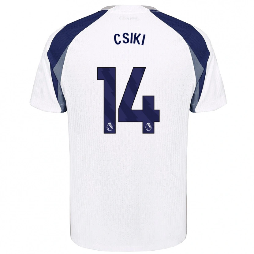 Danxen Niño Camiseta Anna Csiki #14 Blanco Marino 1ª Equipación 2025/26 La Camisa México