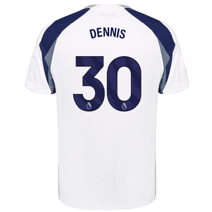 Danxen Niño Camiseta Araya Dennis #30 Blanco Marino 1ª Equipación 2025/26 La Camisa México