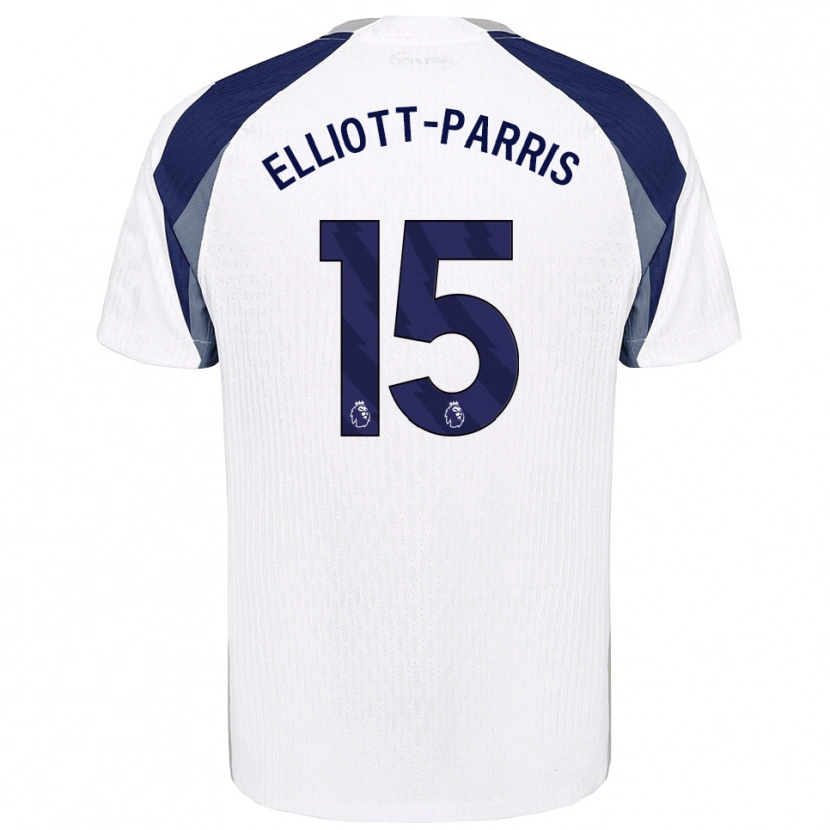Danxen Niño Camiseta Reiss Elliott-Parris #15 Blanco Marino 1ª Equipación 2025/26 La Camisa México