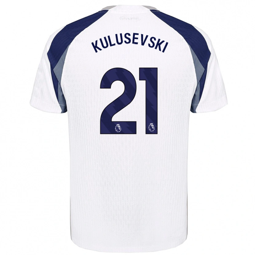 Danxen Niño Camiseta Dejan Kulusevski #21 Blanco Marino 1ª Equipación 2025/26 La Camisa México