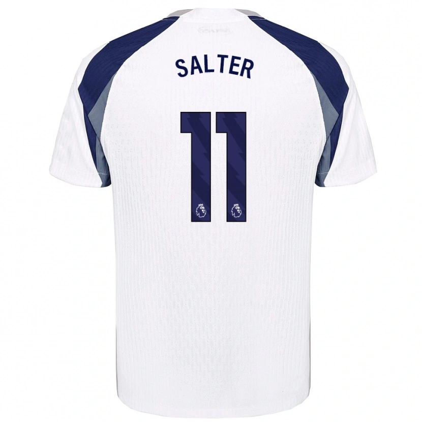 Danxen Niño Camiseta Oliver Salter #11 Blanco Marino 1ª Equipación 2025/26 La Camisa México