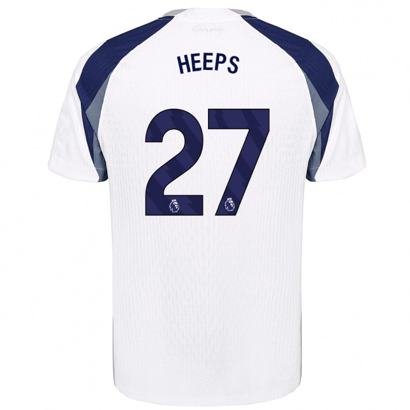Danxen Niño Camiseta Eleanor Heeps #27 Blanco Marino 1ª Equipación 2025/26 La Camisa México
