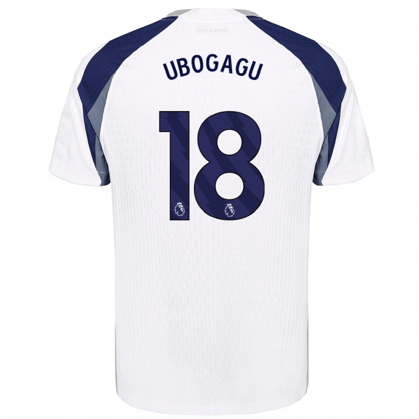 Danxen Niño Camiseta Chioma Ubogagu #18 Blanco Marino 1ª Equipación 2025/26 La Camisa México