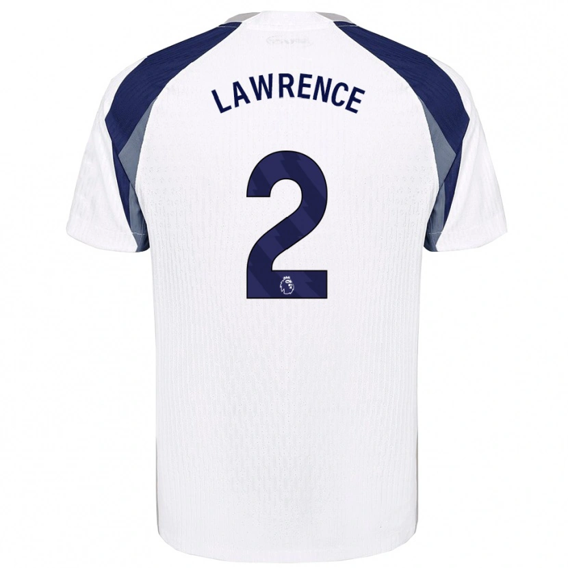 Danxen Niño Camiseta Donte Lawrence #2 Blanco Marino 1ª Equipación 2025/26 La Camisa México